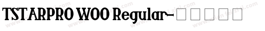 TSTARPRO WOO Regular字体转换